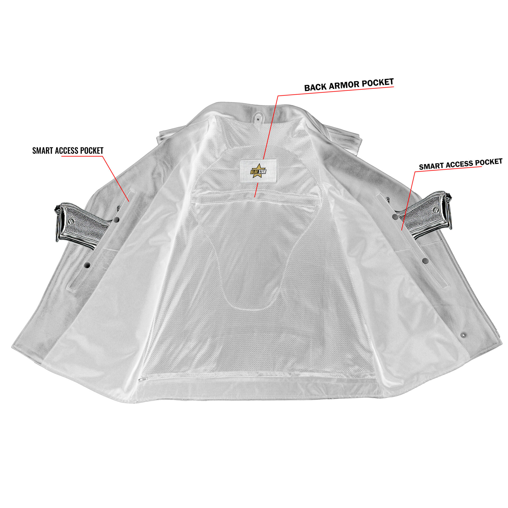 BSM4627 Cruze Motorcycle Leather Vest - Image 4