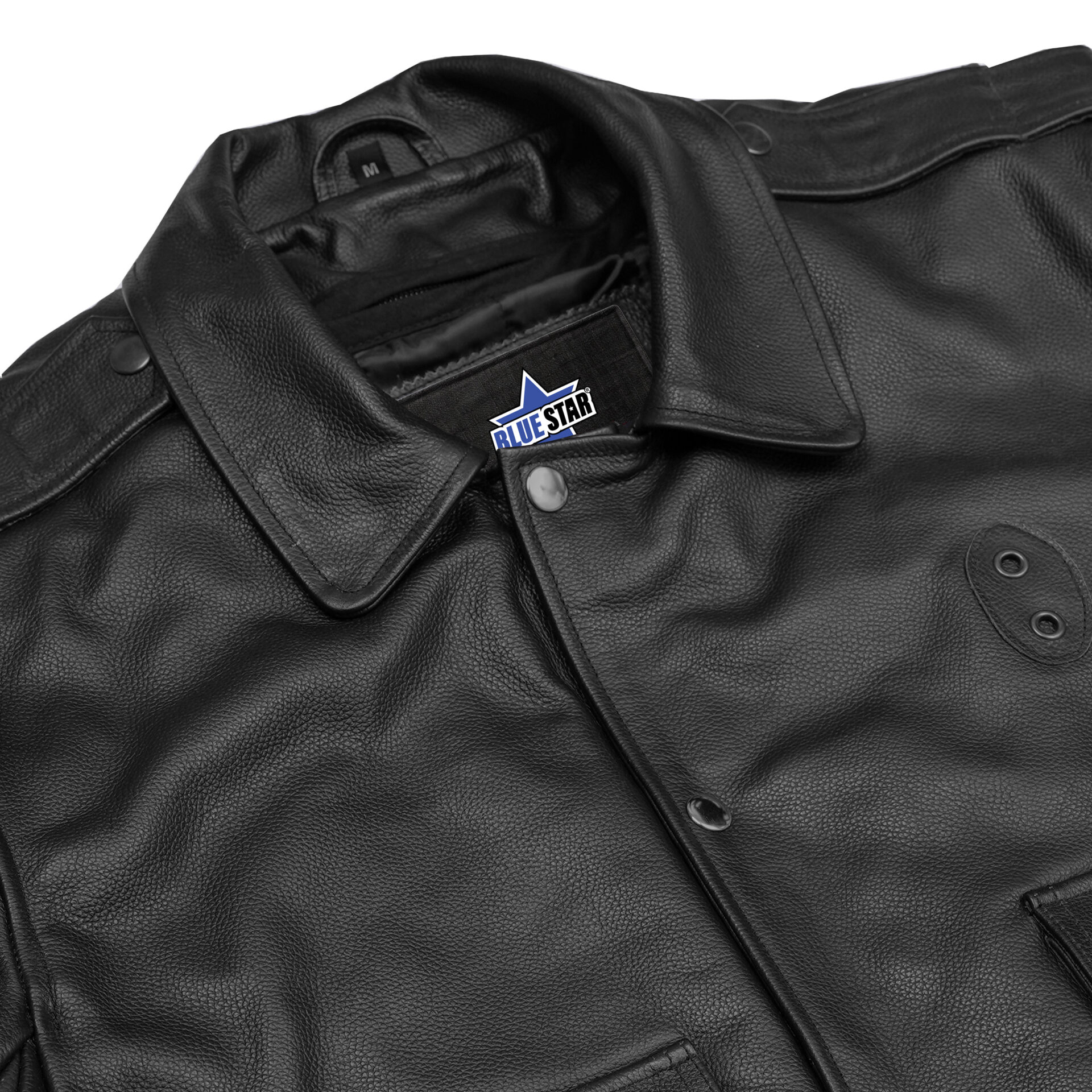 BSM4647 Blackhawk Men’s Leather Motorcycle Jacket - Image 7
