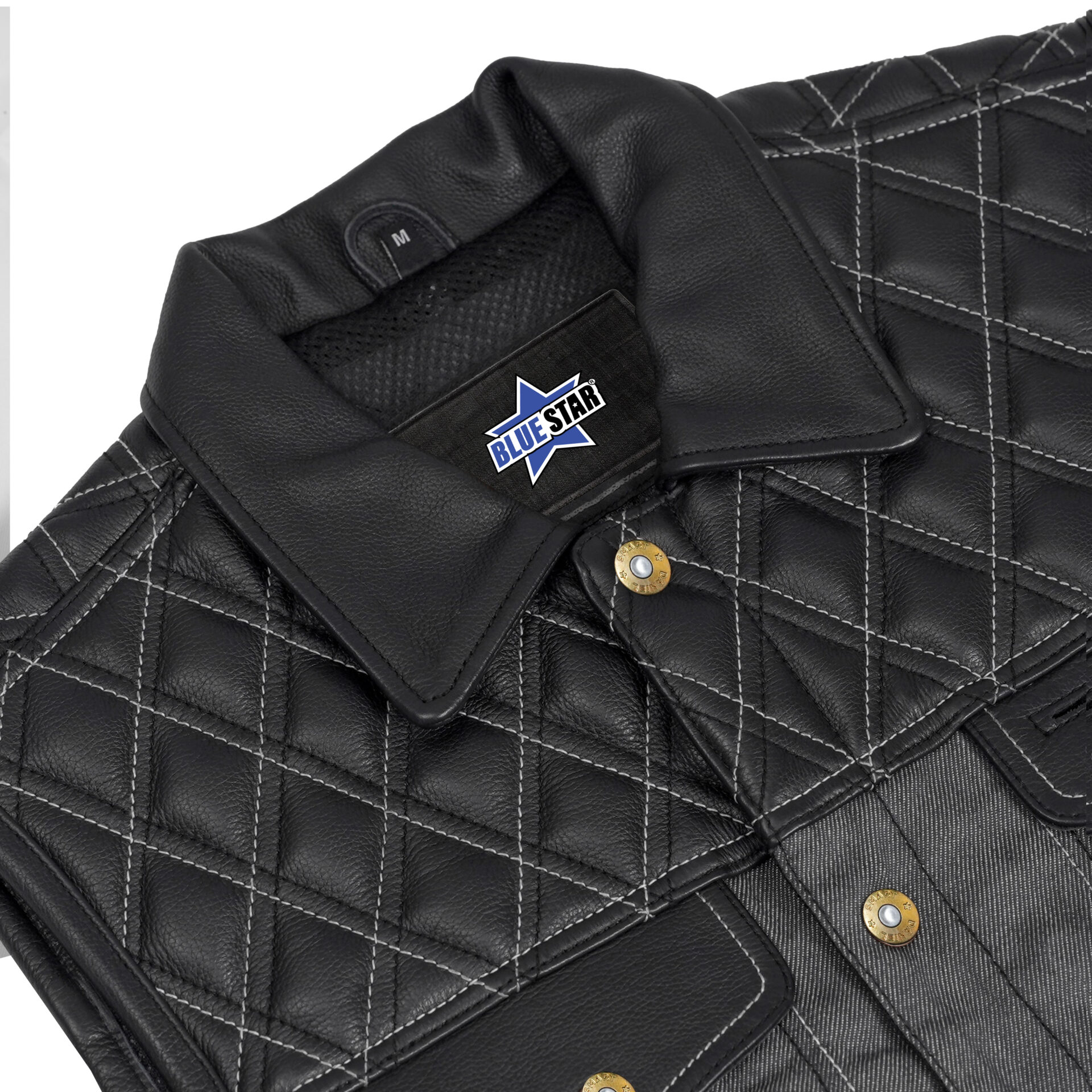 BSM4652 Dark Venture Men’s Leather Vest - Image 7