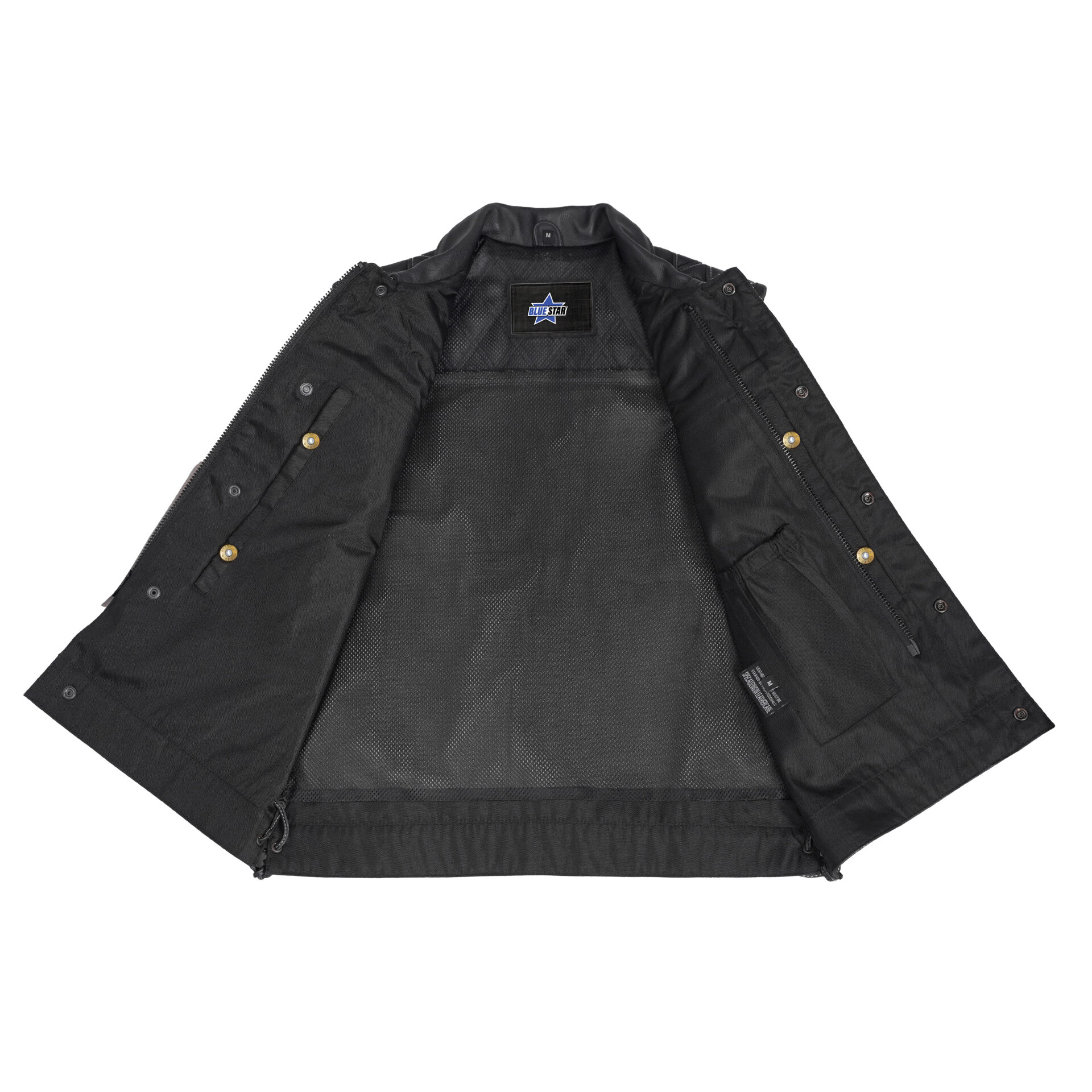 BSM4652 Dark Venture Men’s Leather Vest - Image 5