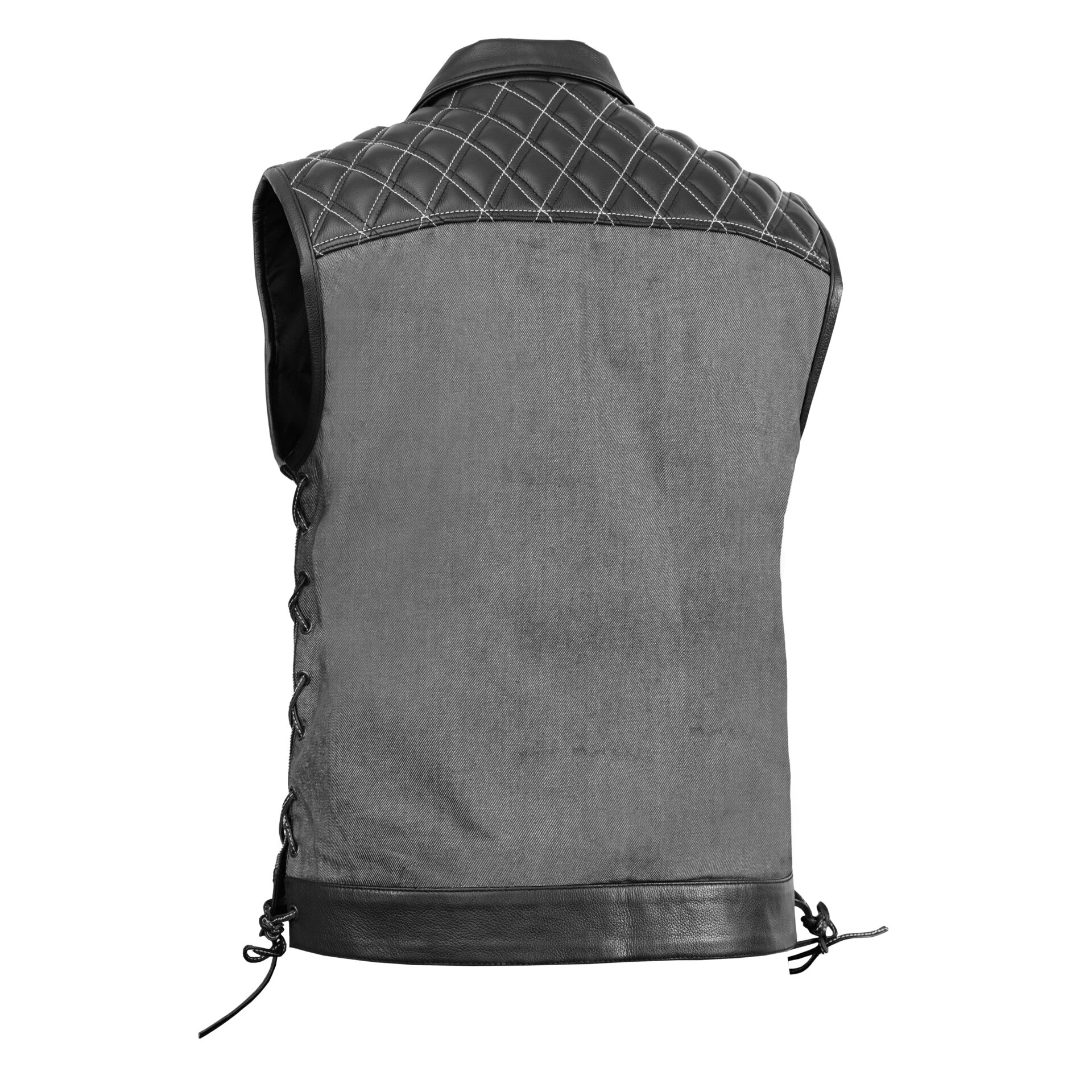 BSM4652 Dark Venture Men’s Leather Vest - Image 3