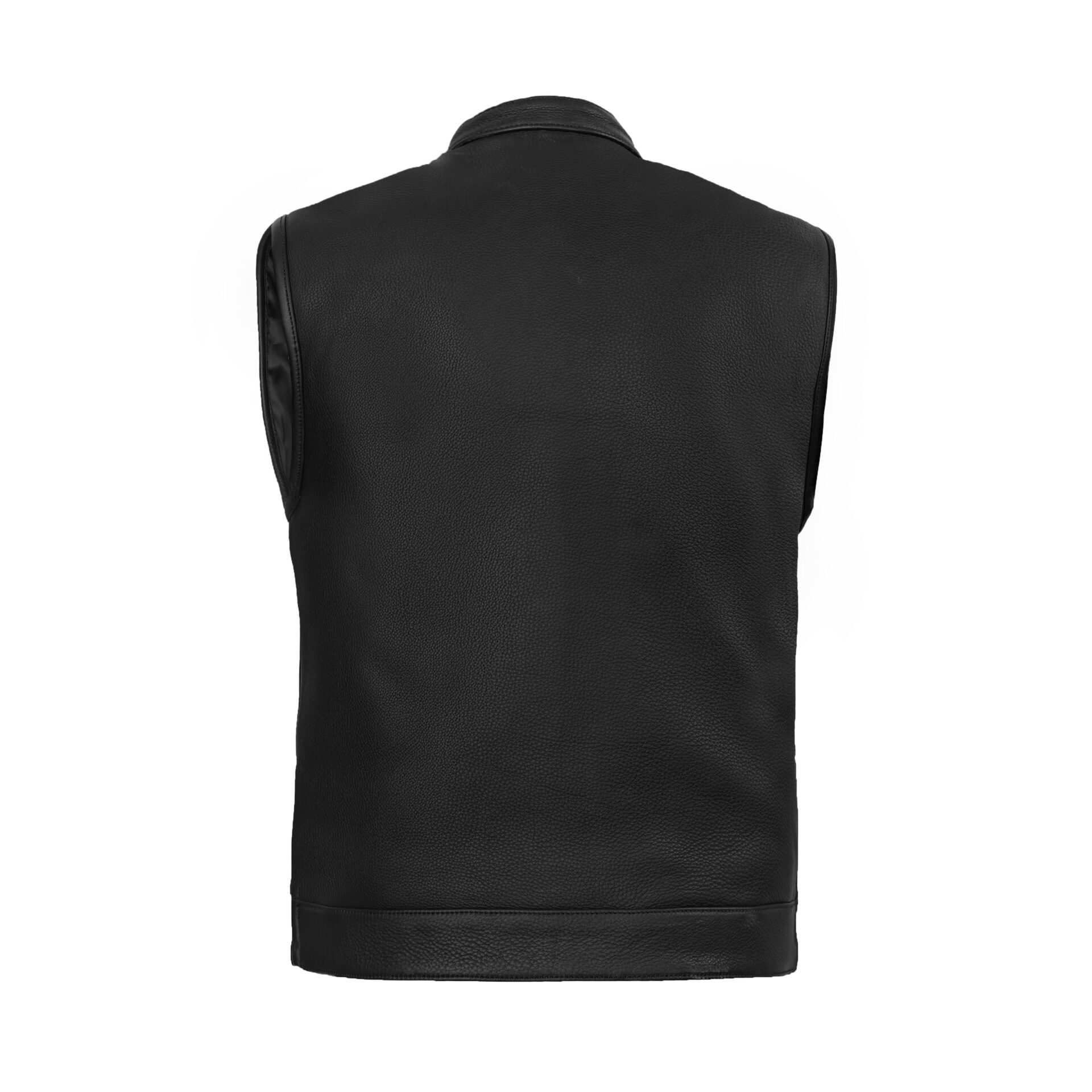 BSM4678 NightSentinel - Men’s Leather Motorcycle Vest - Image 2