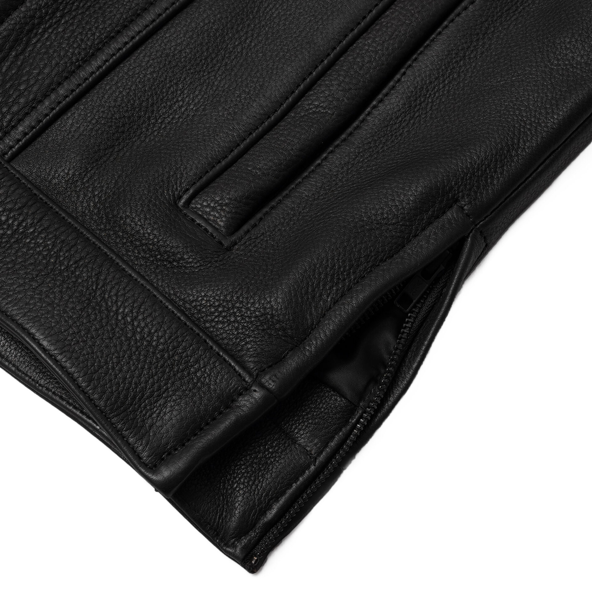 BSM4678 NightSentinel - Men’s Leather Motorcycle Vest - Image 11