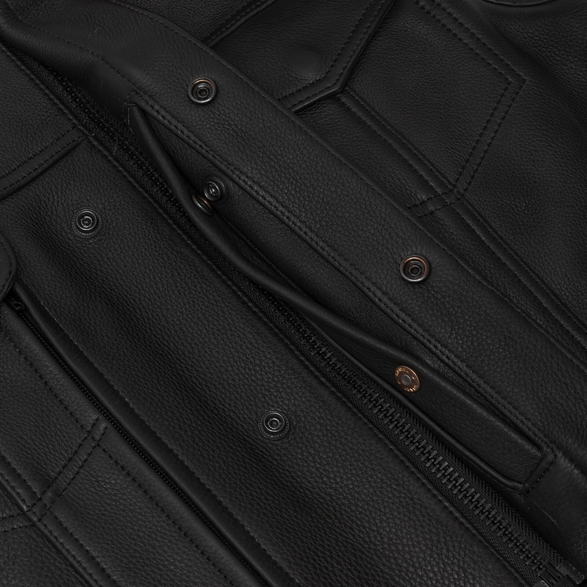 BSM4678 NightSentinel - Men’s Leather Motorcycle Vest - Image 10