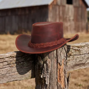 BSM4688 Midnight Wrangler - Men’s Leather Hat