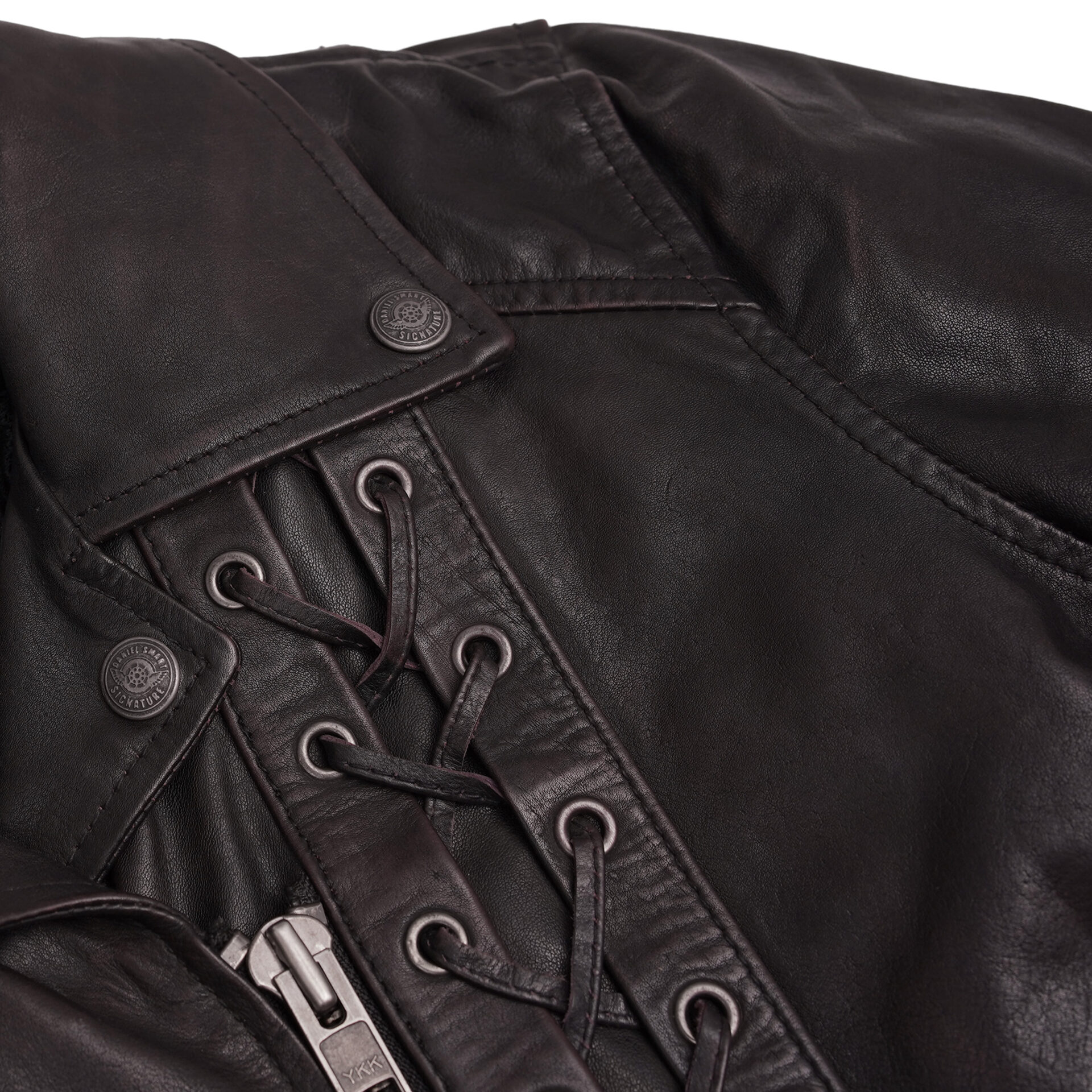 BSM5020 Black Pearl& Women's Fashion Leather Jacket - Image 10