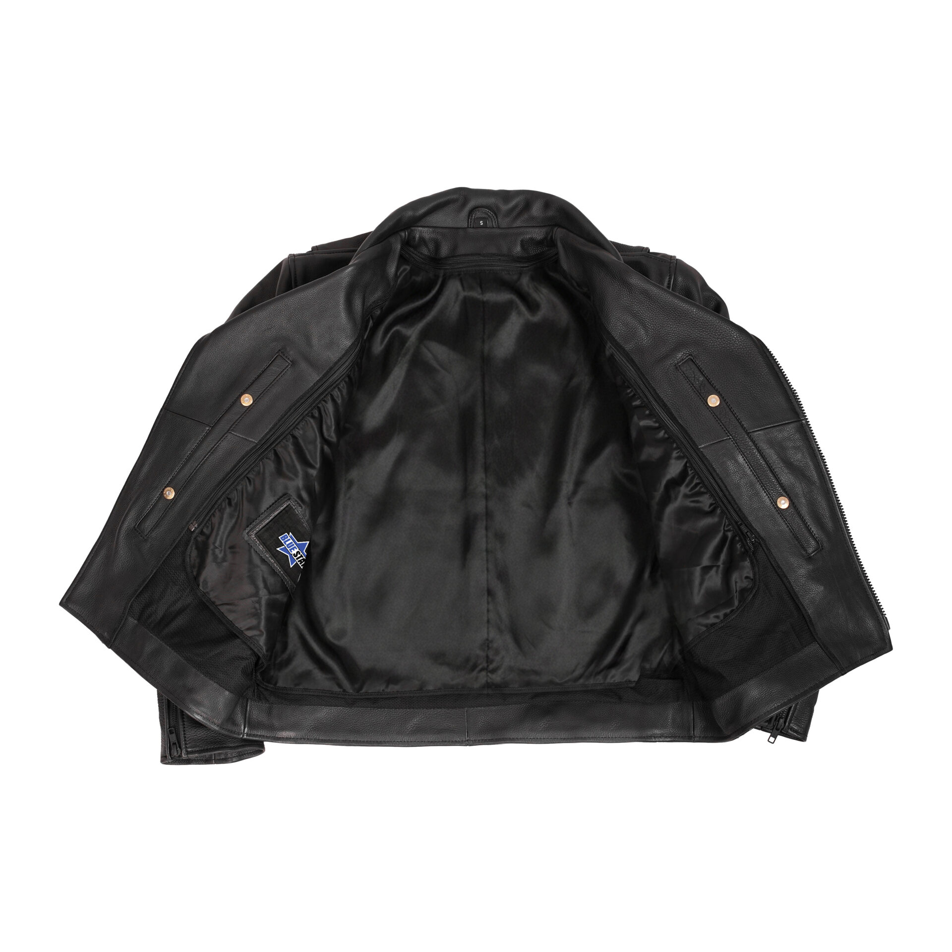BSM4694 Dark Nova Leather Motorcycle Jacket - Image 5