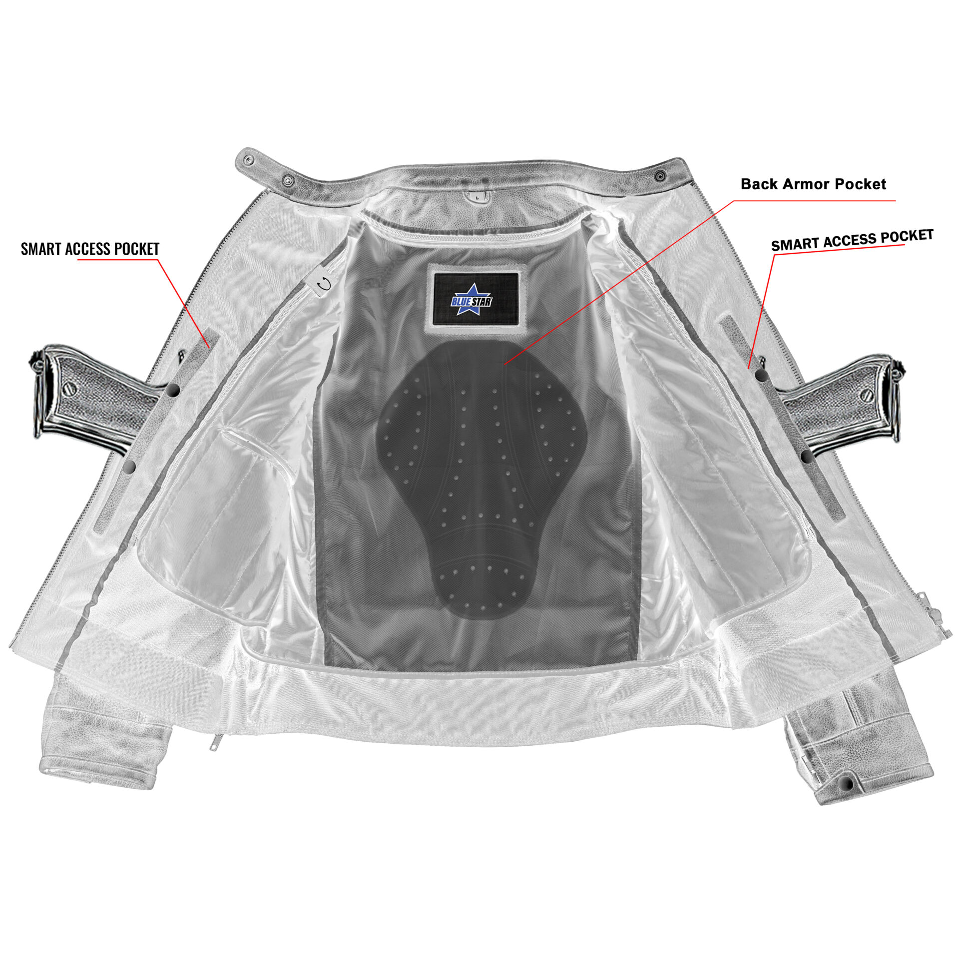 BSM5012 ASHBORNE - Women’s Leather Motorcycle Jacket - Image 4