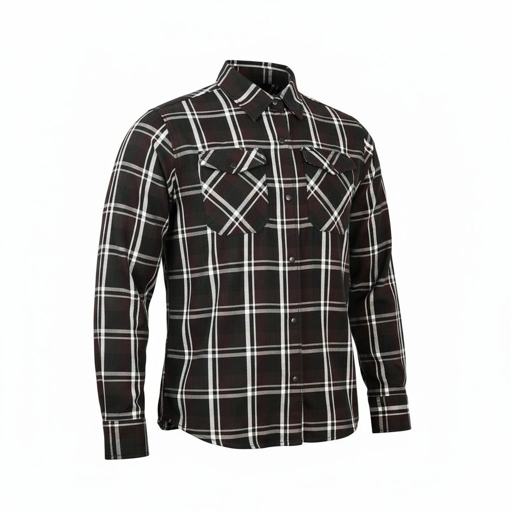 BSM4698 Cocoa Men’s Biker Shirt