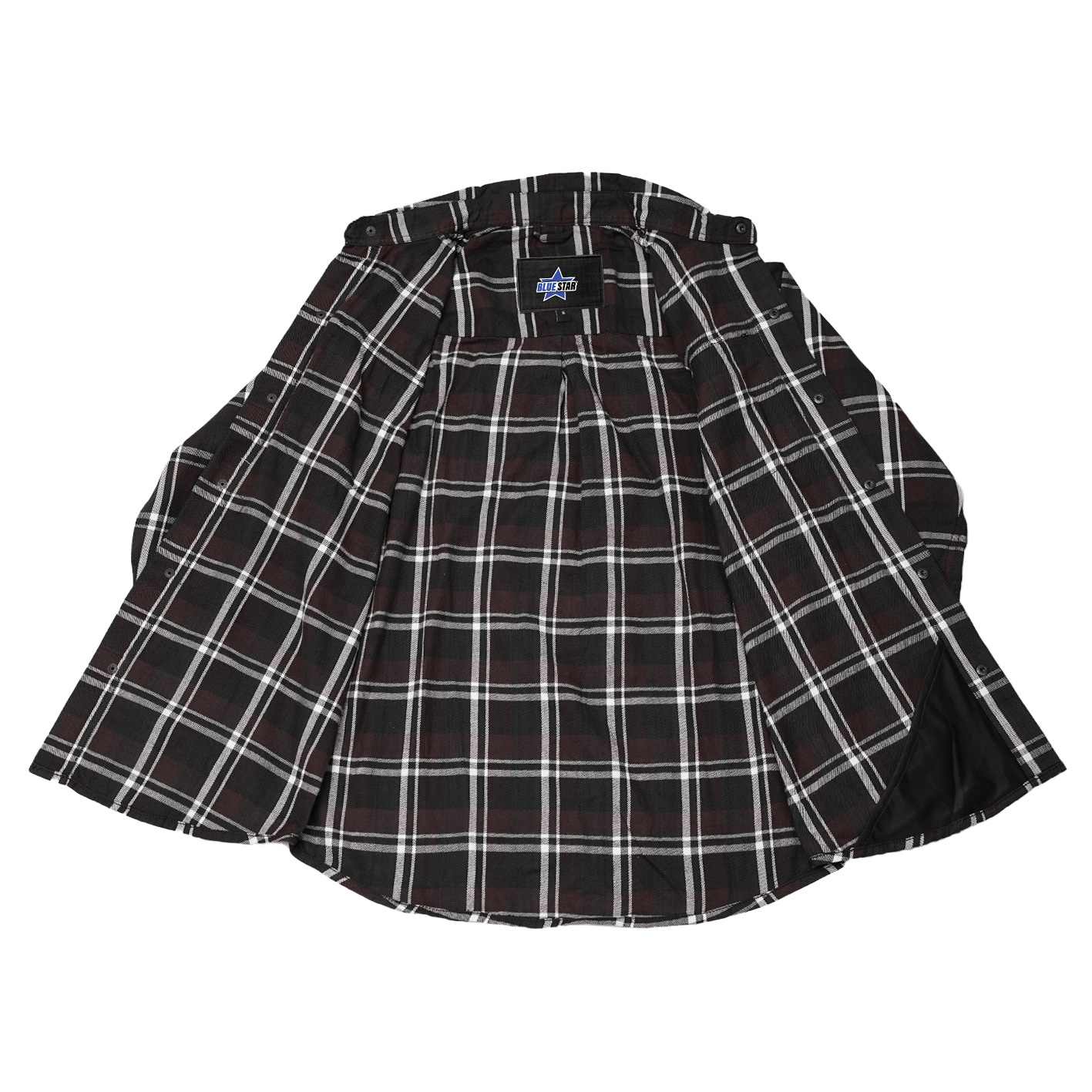 BSM4698 Cocoa Men’s Biker Shirt - Image 5