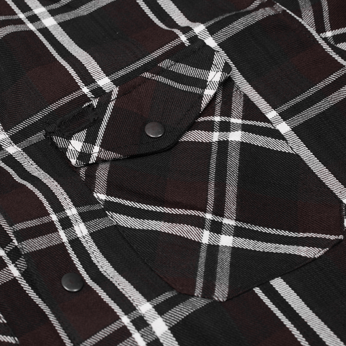 BSM4698 Cocoa Men’s Biker Shirt - Image 9