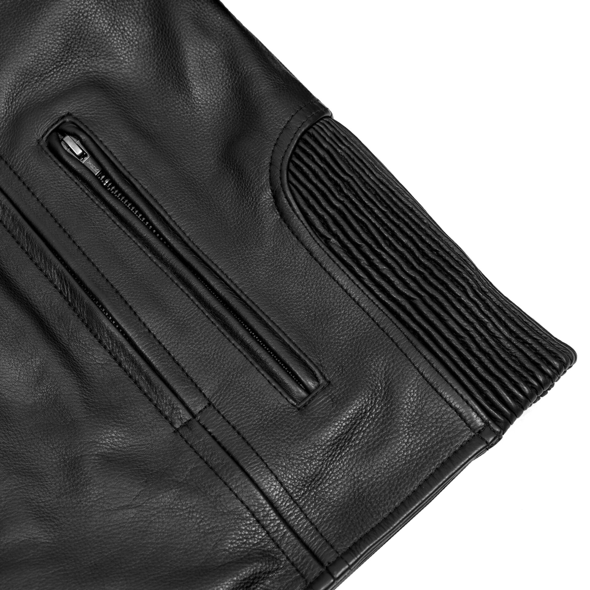 BSM4696 HellBorn - Men’s Leather Motorcycle Jacket - Image 11