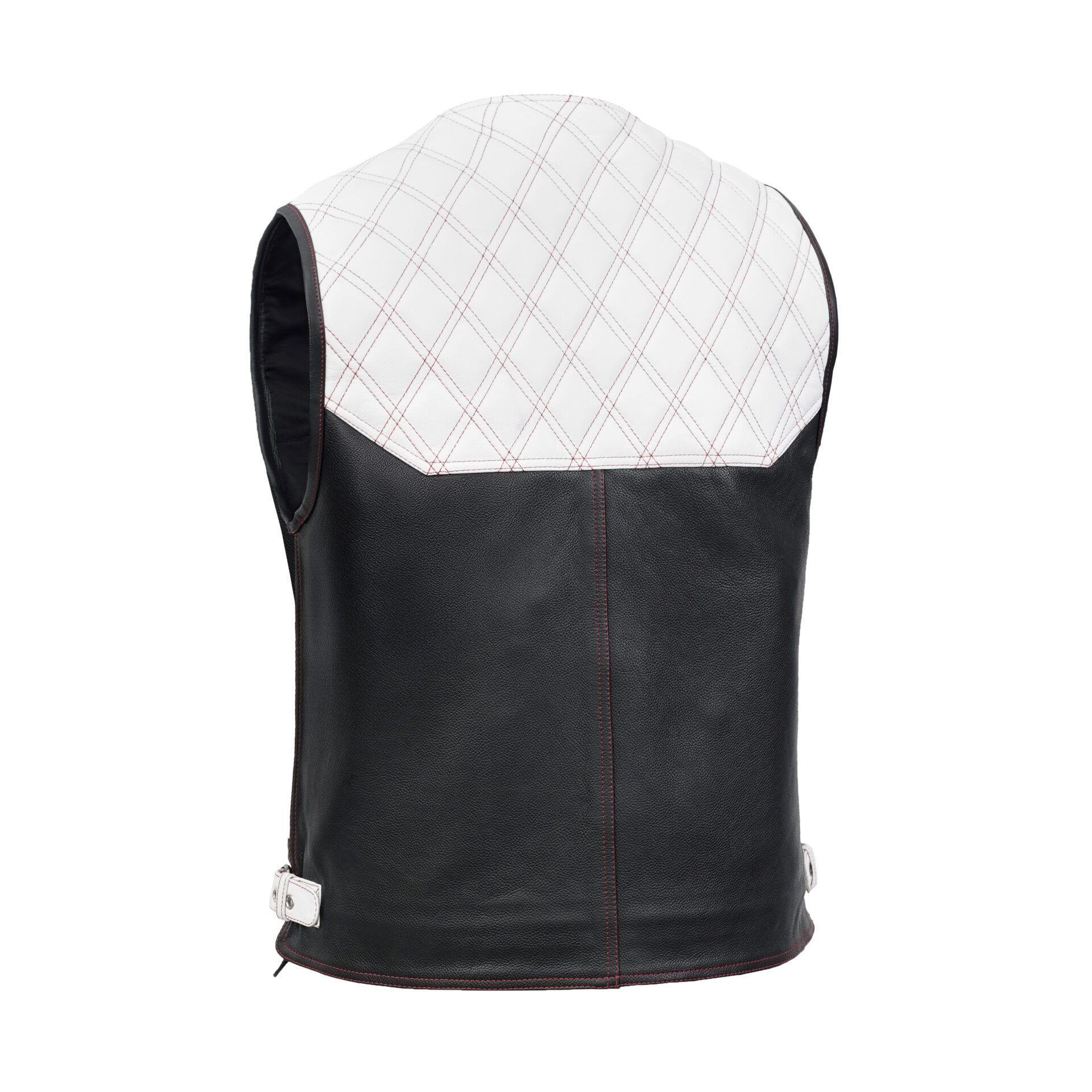 BSM5016 Star-Dusted Men's Leather Vest - Image 2