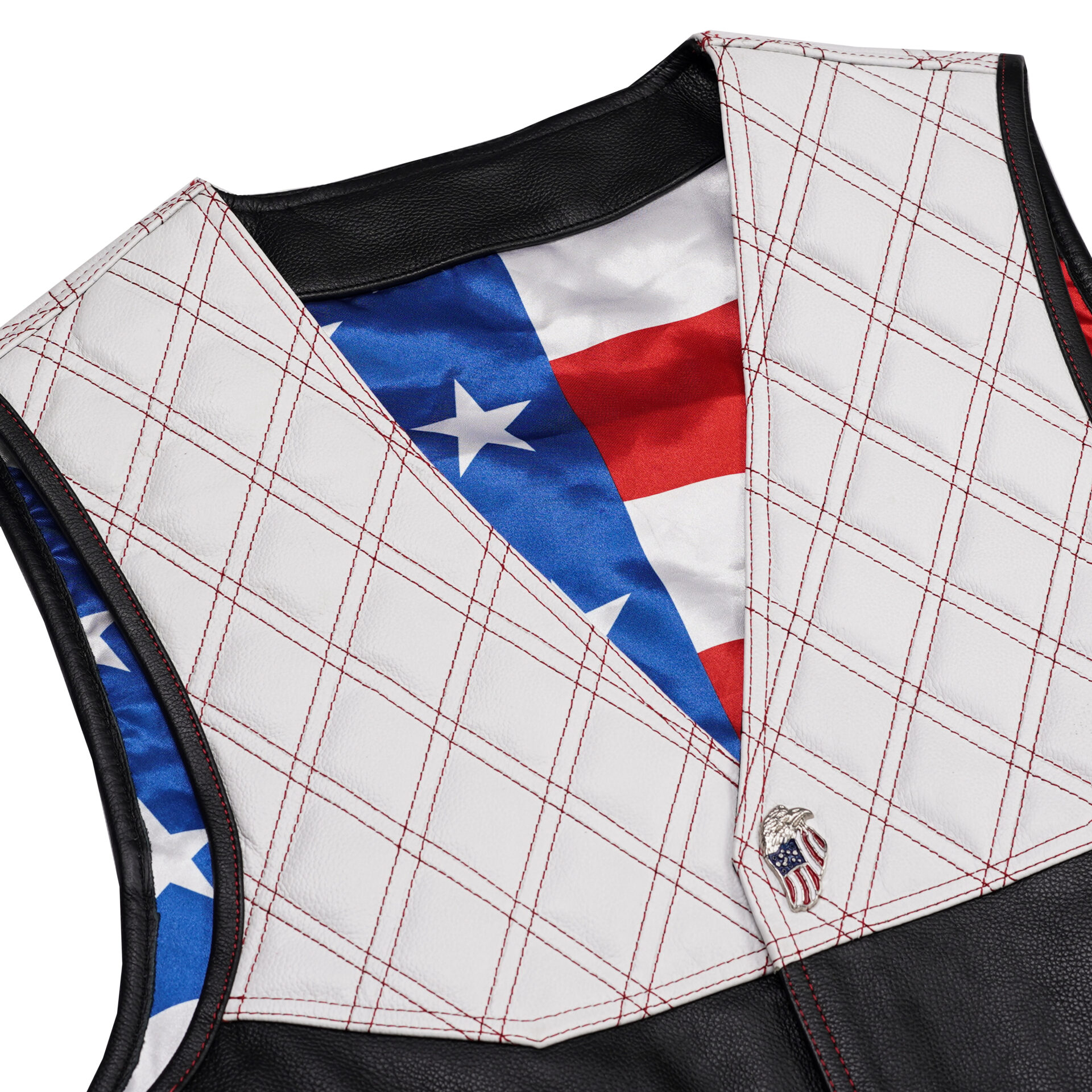 BSM5016 Star-Dusted Men's Leather Vest - Image 7
