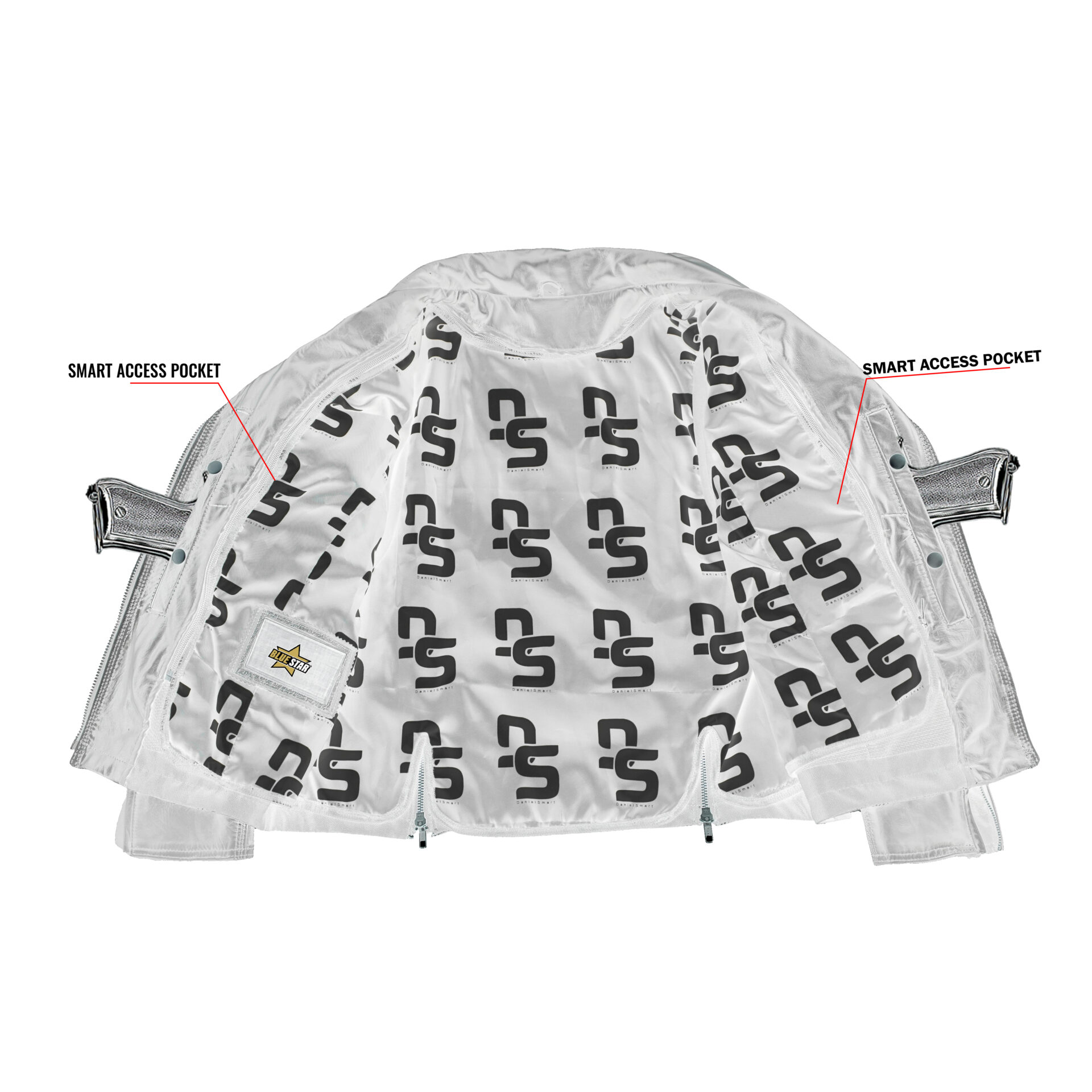 BSM5018 Shadow Stud - Women’s Leather Motorcycle Jacket - Image 4