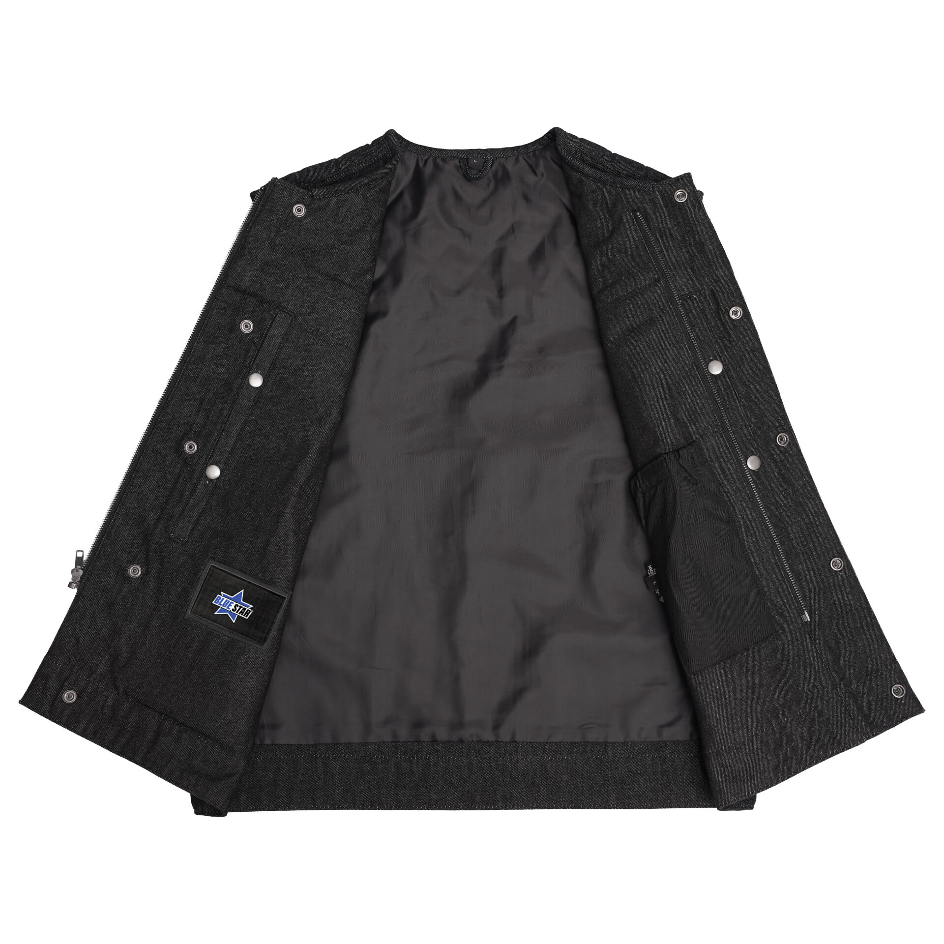 BSM5009 Gallant - Men’s Motorcycle Denim Vest - Image 5