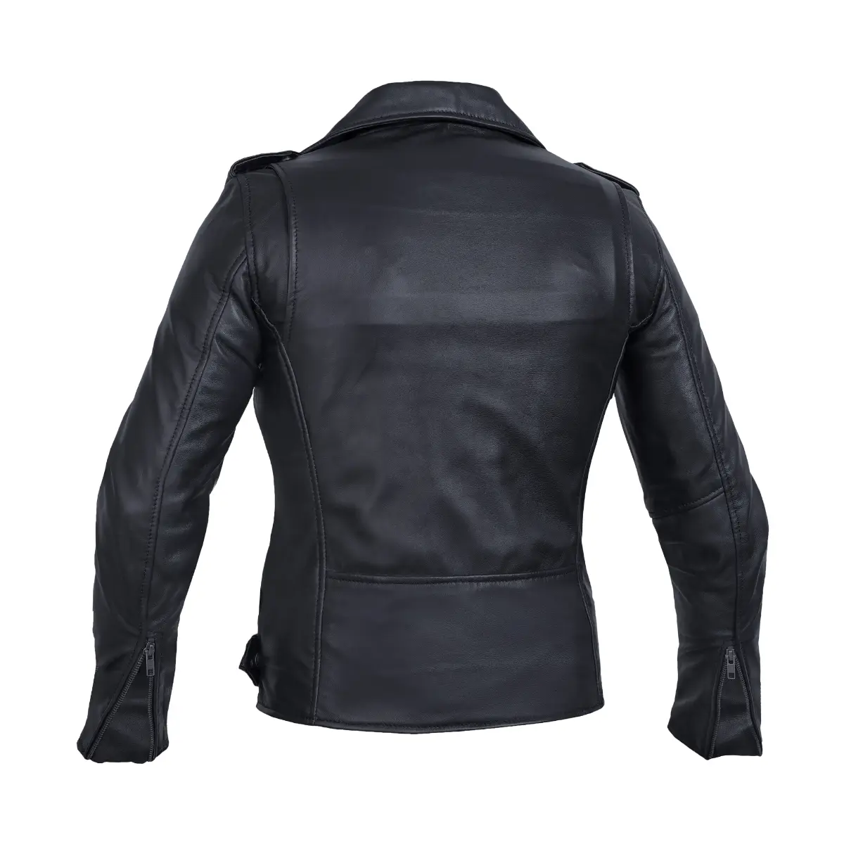 Moonlight Women's Navy Blue Fashion Leather Jacket - Image 2