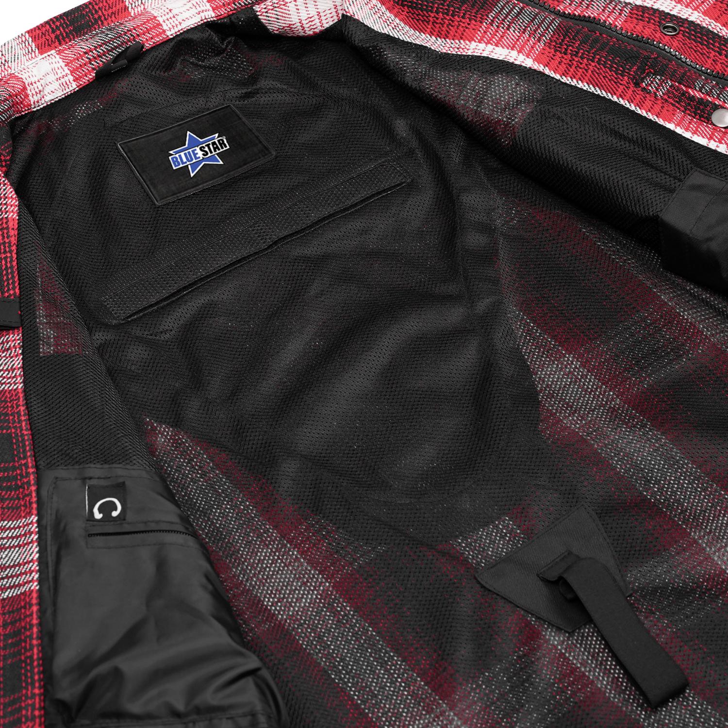 BSM5047 MileArmor — Men's Flannel Riding Shirt - Image 7