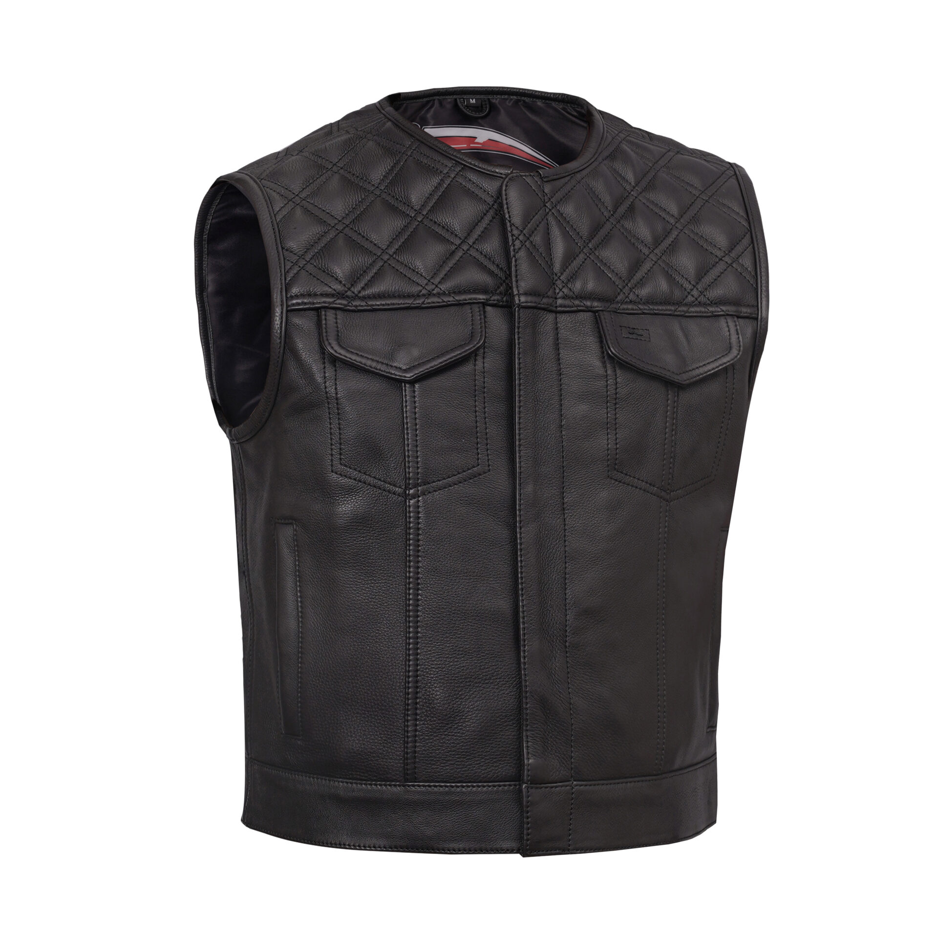 BSM5049 Nocturne Men’s Leather Motorcycle Vest