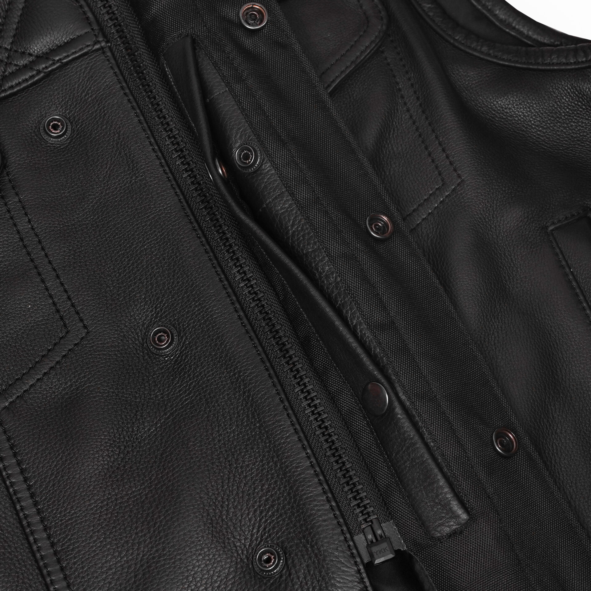 BSM5049 Nocturne Men’s Leather Motorcycle Vest - Image 9