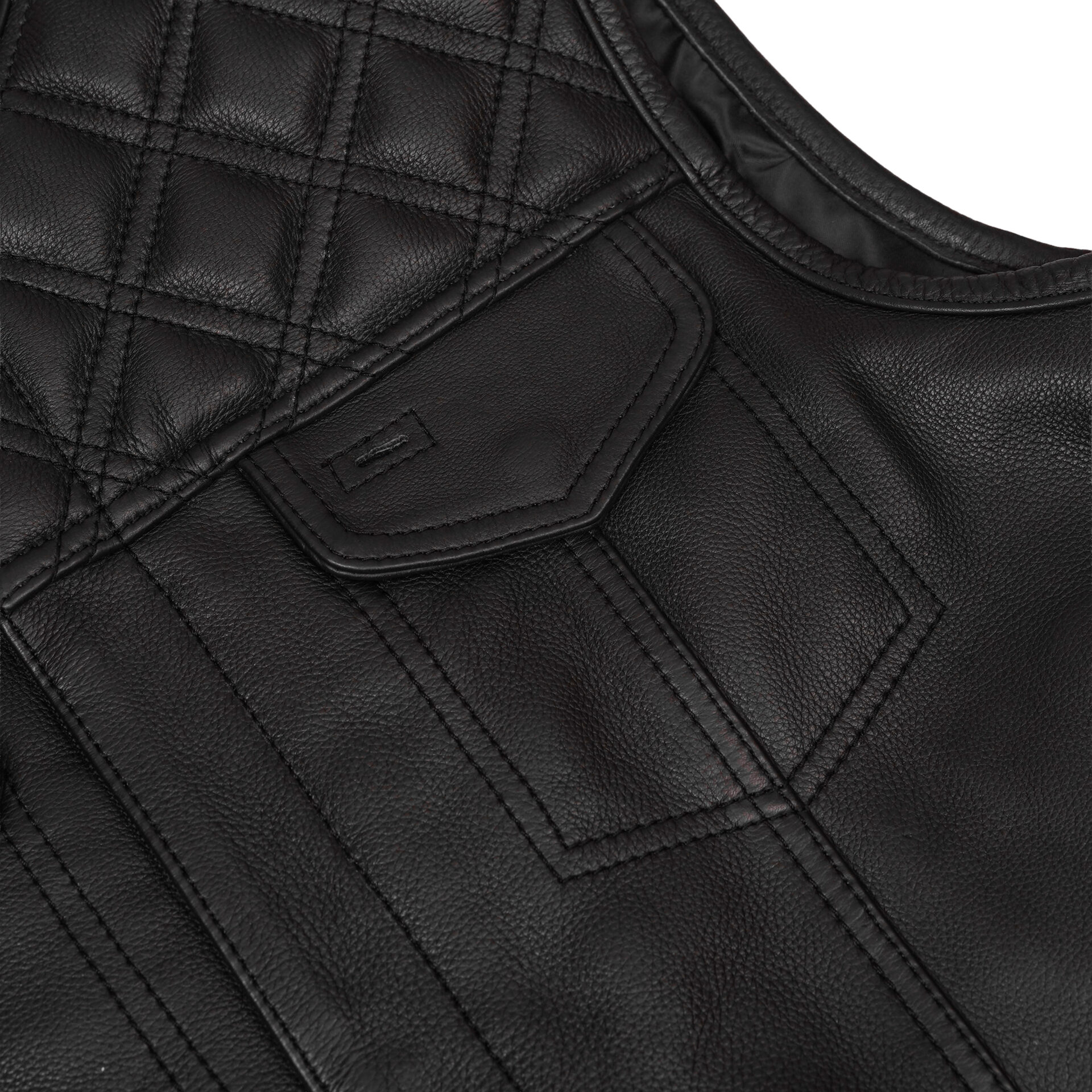 BSM5049 Nocturne Men’s Leather Motorcycle Vest - Image 8