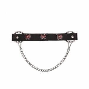 Boot Chain - Crimson Red Butterfly