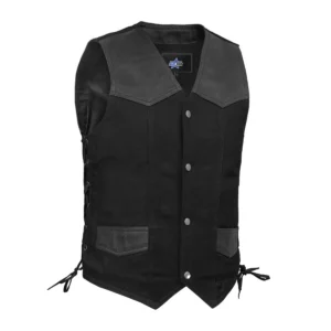 BSM00902 Maison Men’s Motorcycle Vest