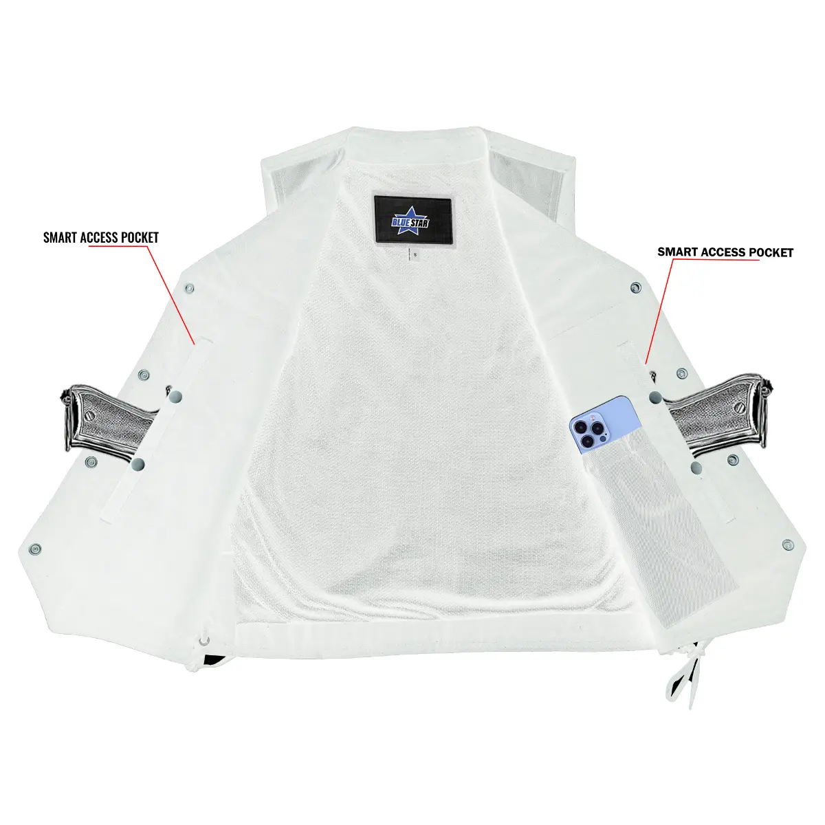 BSM00902 Maison Men’s Motorcycle Vest - Image 8