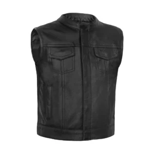 Street King Kids Motorcycle Leather Vest