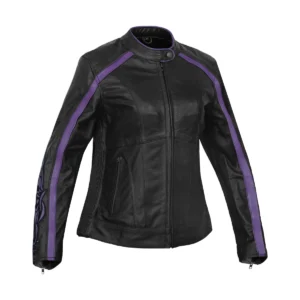 LunaShift Women’s Leather Motorcycle Jacket